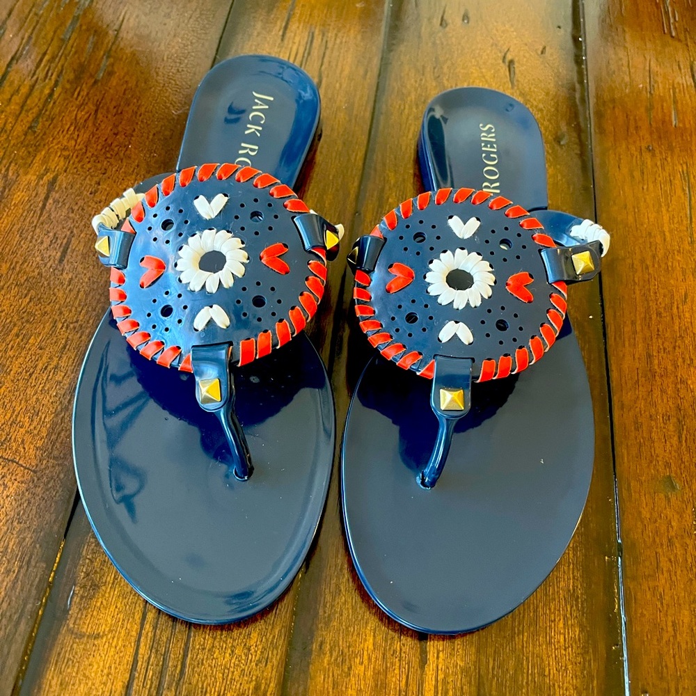 Jack Rogers Georgica Jelly Thong Sandal-Size 6